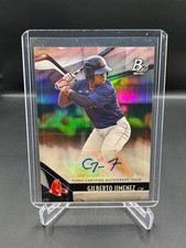 2021 BOWMAN PLATINUM!  GILBERTO JIMENEZ!  AUTO!  FOILBOARD!  BOSTON RED SOX!