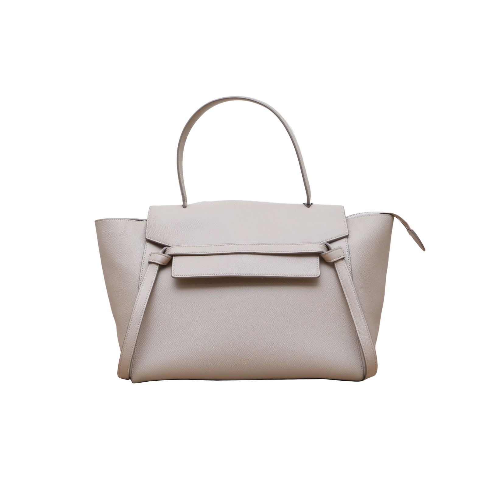 CELINE Belt Catfish bag Large 30CM Milky Tea Calfskin P215461161