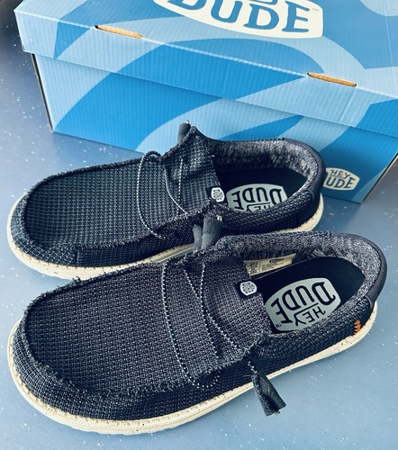 HEY DUDE Wally Sport - Mens Comfortable Slip on Shoes - Navy - Dress - Casual, 8 - Picture 2 of 16