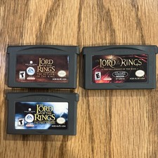 Lord Of The Rings Fellowship, Two TowersReturn King Nintendo Gameboy Advance Lot