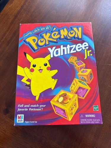 Pokemon Yahtzee Jr Vintage Milton Bradley/Hasbro Complete 1999