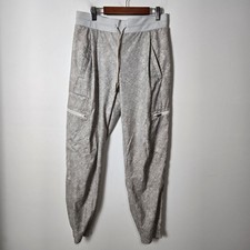 Athleta Size 4 Venture Viper Grey Printed Jogger Pocket Pants Featherweight