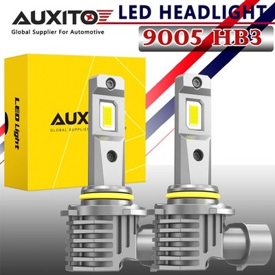 AUXITO 9005 HB3 100W LED Headlight Bulbs High Beam  6000K 40000LM Pure White 2PC