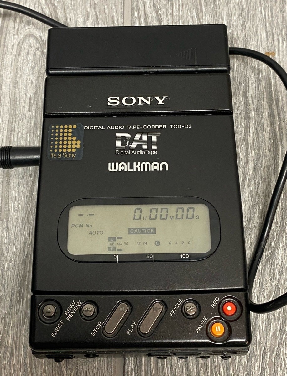 UNTESTED Sony DAT Digital Audio Tape-Corder Walkman TCD-D3