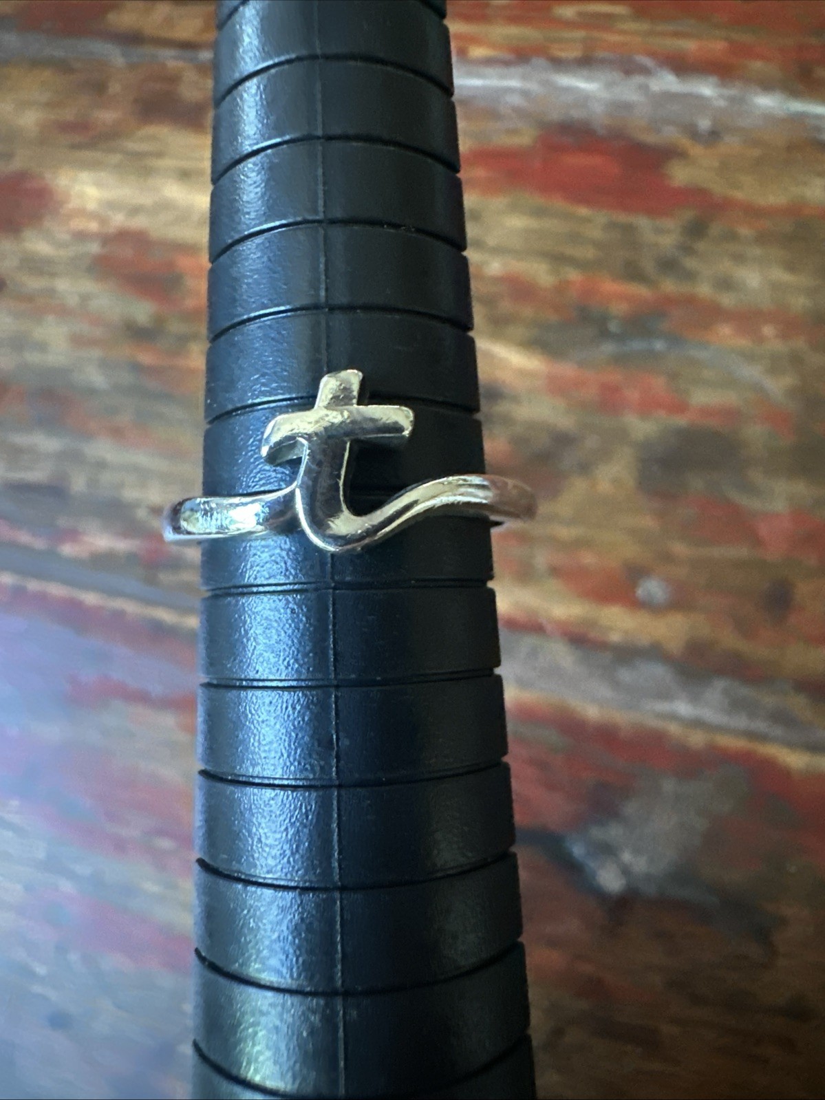 James Avery Script Initial “T” ring sterling silv… - image 6