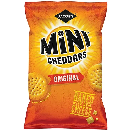 Jacob's Mini Cheddars Original Cheese Flavour Snack 45g (Pack of 30)