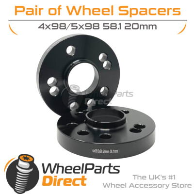 Set 4 Distanz Rad 4X98 C.58.1 SP24mm+20mm+Bolzen Lancia Lybra (839