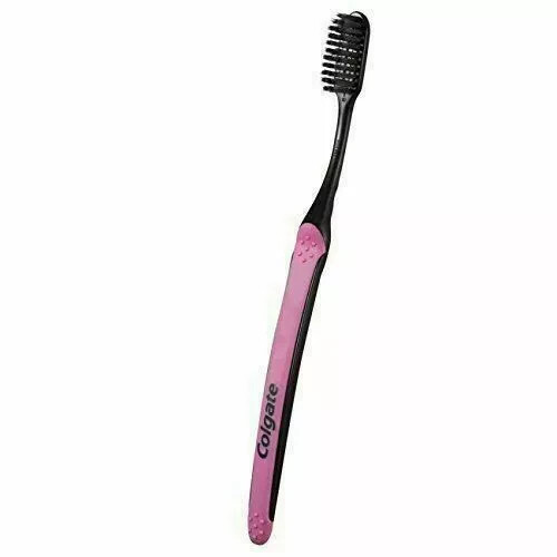 8 Pcs Colgate Slim Soft Charcoal Toothbrush 17x Slimmer Soft Tip Bristles - Picture 4 of 4