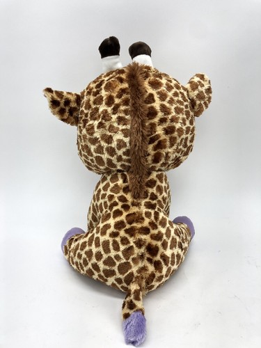 Ty Beanie Boos JUMBO Giraffe SAFARI Brown Purple Lg 17" size-2012 - Picture 2 of 6