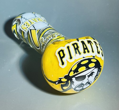 4" GLASS Pipe, custom Personalized Vinyl Art, Pittsburgh Tobacco Only - Picture 2 of 8