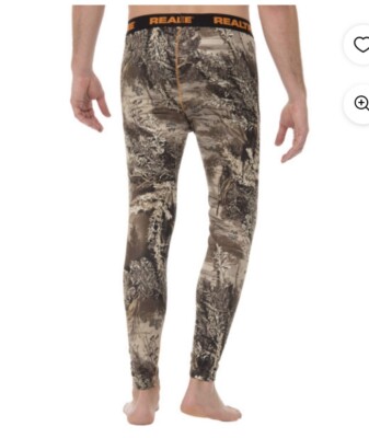 Realtree 100% Original👌Men's Size: L G Heavyweight Fleece Thermal  Bottoms