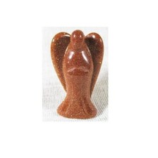 Guardian Angel Figurine Flourite Gemstone Crystal Chakra Rose Quartz Selenite