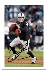 derek carr signed football