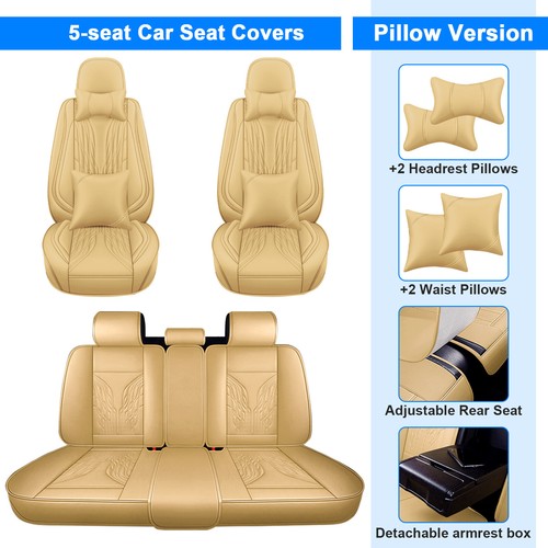 For Lexus Pu Leather Car Seat Cover Front Rear Seat Protector Cushion - Bild 15 von 18