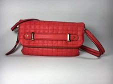Women's Jessica Simpson Bright Crimson Checkered Cross Body Clutch Bag