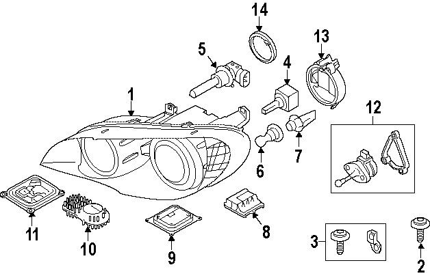 BMW X5 SERIE E70 07-13 NEW GENUINE FRONT HEAD LIGHT LOW BEAM LIGHT
