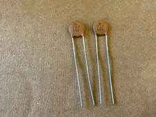 2 NOS Vintage 1970s CM Ceramic Disc .05 uf 50v Guitar Tone Capacitors (Qty)