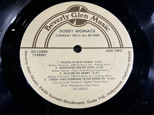 A1-68 BOBBY WOMACK Someday We’ll All Be Free - 1985 - RECORD - R&B /SOUL - Picture 8 of 8