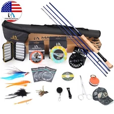 Maxcatch Saltwater Fly Fishing Rod and Reel Combo 9FT 8-10WT Complete Outfit