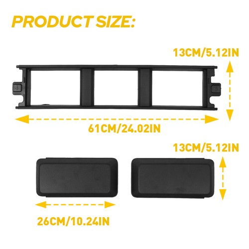 For 2018 2019 Ford 2020 F150 Bumper Front Cover Lower Grille Trim Panel Black US - Picture 6 of 23