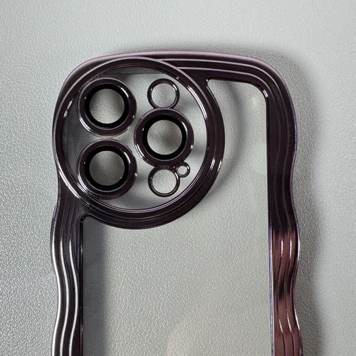 Funda para iPhone 14 Pro - Brillo Púrpura Metálico | Bordes Ondulados | Contorno Delgado - Imagen 11 de 18