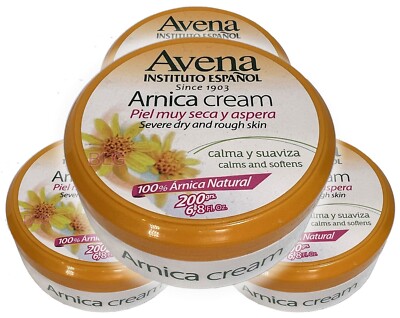 AVENA Instituto Español ARNICA Moisturizing Cream Body Skin Lotion 6.8oz 4-Pack