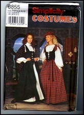 Simplicity Andrea Schewe 8855 Scotland Dress Costume Pattern Uncut 6 8 10 12
