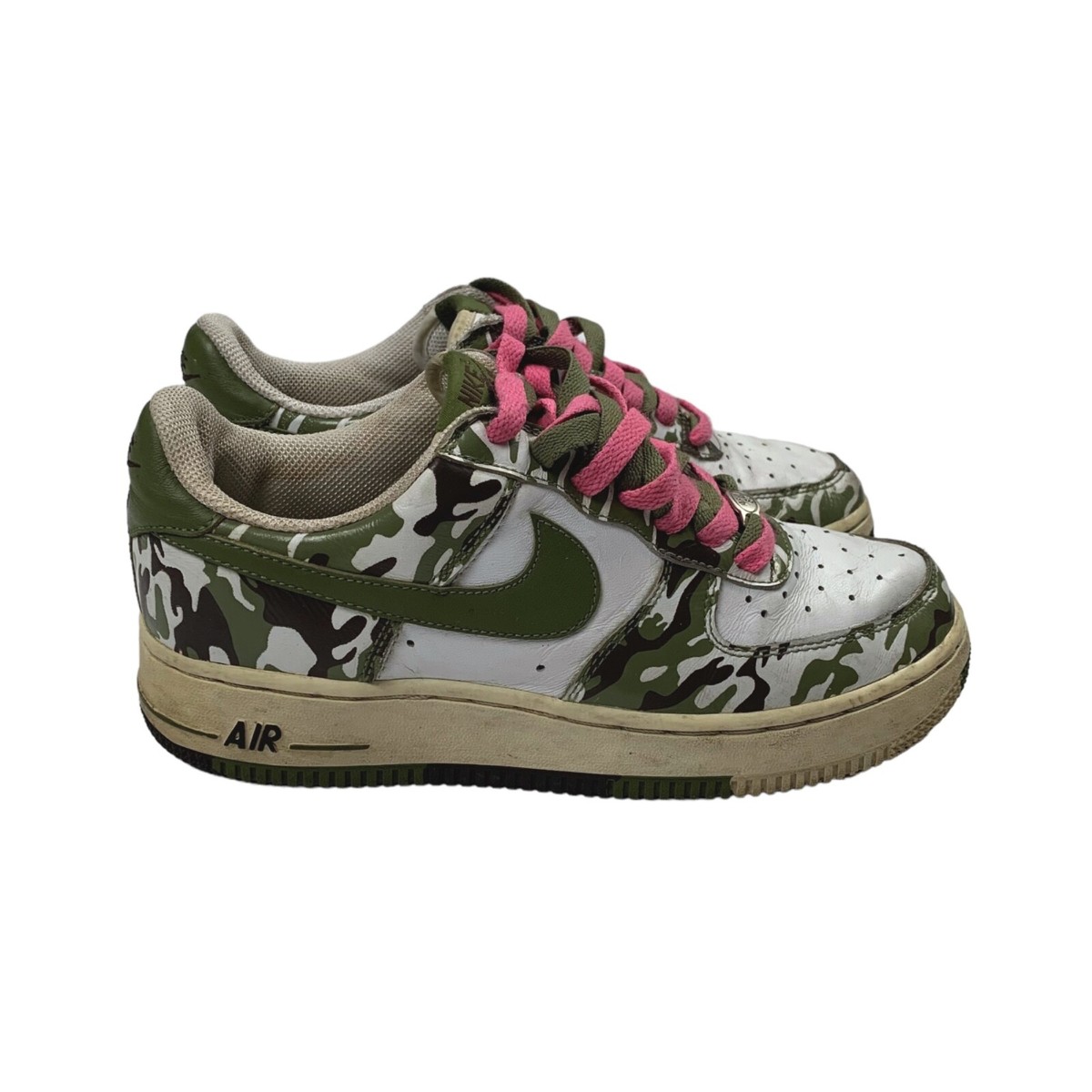 2004 Nike Air Force Low Camouflage Palm Green Size US 6Y EU