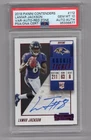 2018 Panini Contenders Lamar Jackson Red RC Rookie Ticket AUTO PSA 10 GEM (JG)