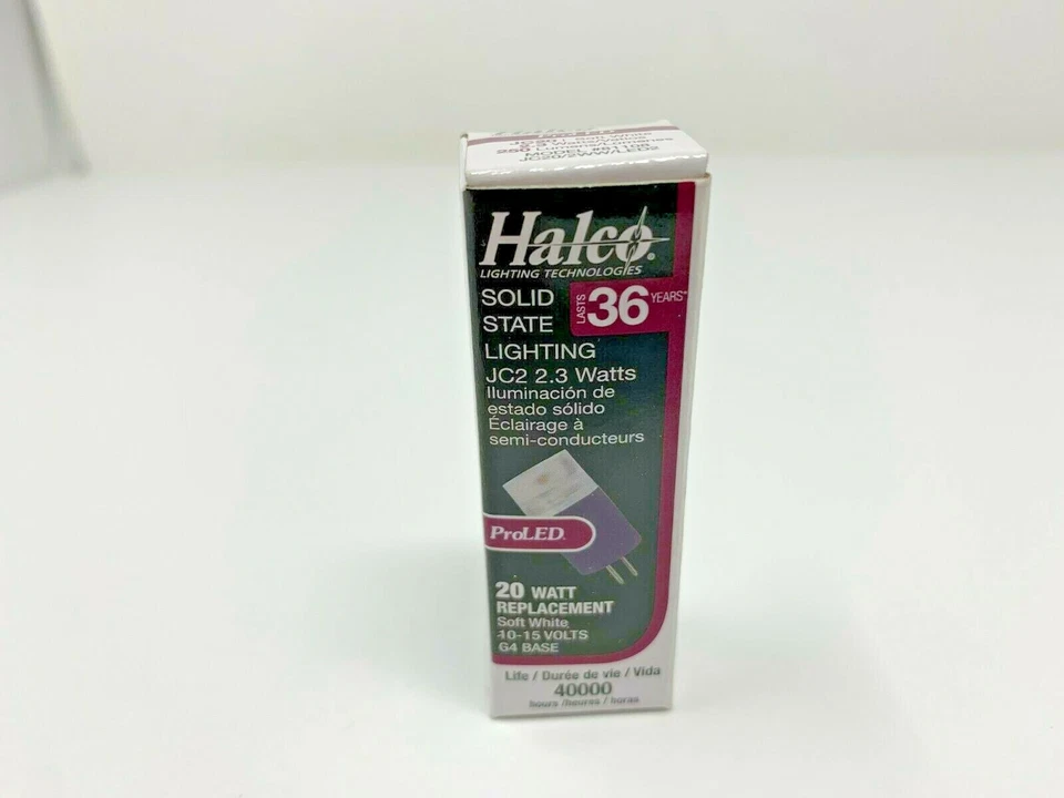Halco 81108 JC2/2WW/LED2  2.3W 3000K G4 IP65 PROLED Lasts 36 Years, 40,000 Hours - Image 4 of 4