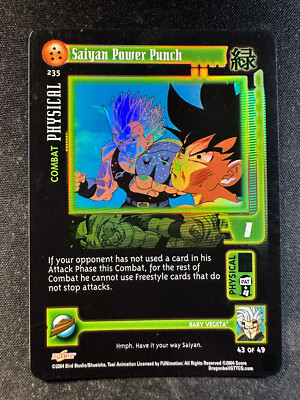 Dragonball GT TCG 235 Saiyan Power Punch Unlimited Baby Saga