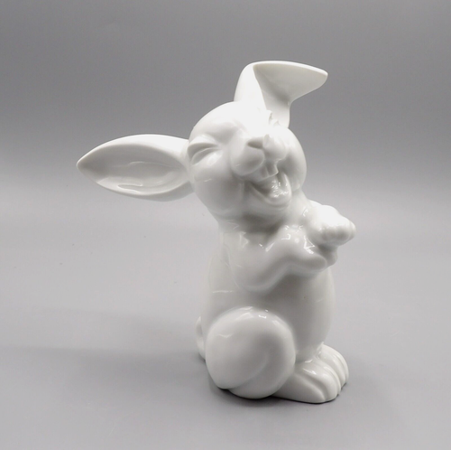LAUGHIN RABBIT WHITE FIGURINE BY ROSENTHAL GERMANY PORCELAIN EC NO BOX - Picture 9 of 20