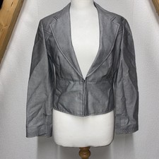 Strenesse Gabriele Strehle Women’s Grey Blazer, Size Uk10, Fasten, Formal
