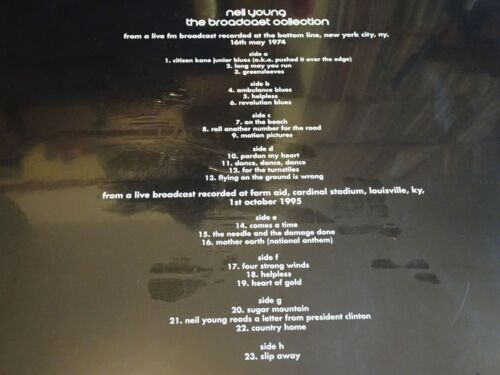 Neil Young: The Broadcast Collection 4XLP Box Set NEW SEALED - Picture 2 of 3