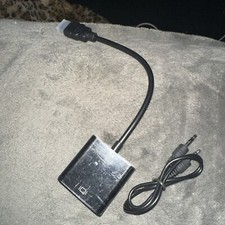 VGA To HDMI Converter 1080P HD Adapter With Audio Cable For HDTV PC Laptop TV