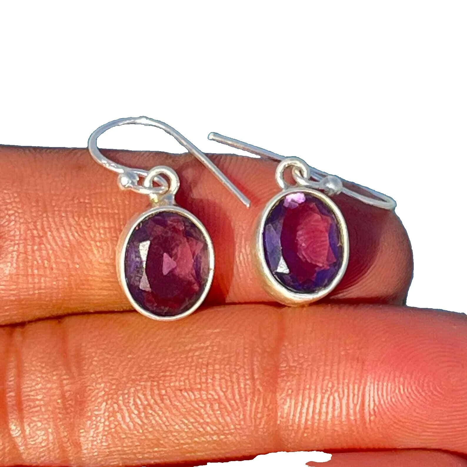 Pendientes de Moda Amatista amatista de níquel