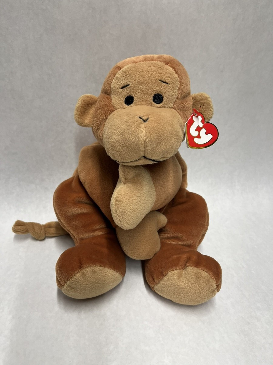 1997 TY Original Beanie Baby Buddy Pillow Pals Swinger Monkey