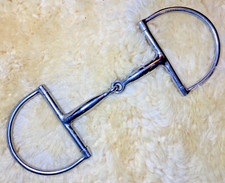 Hunter Dee Ring Snaffle Bit, Stainless Steel, for English Horse Bridle, 5" Mouth