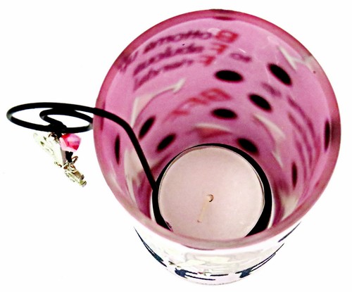 Free Postage. Charmbiance Tea Light Candle Holders w/Bling & Charms,1pc,4 Design - Picture 5 of 29