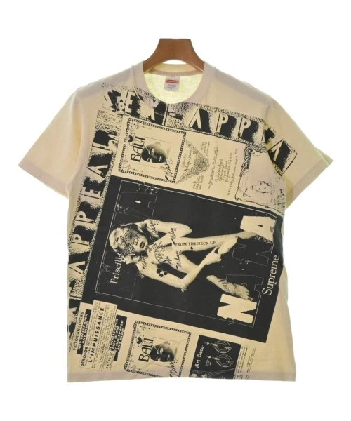 T shirt Supreme/coupe et beige cousu S 2200474831041