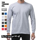 PROCLUB MENS HEAVYWEIGHT LONG SLEEVE T SHIRTS PRO CLUB CASUAL COTTON TEE SHIRT
