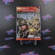 Refurbished Call of Duty 3 Special Edition PS2 PlayStation 2 GH + Bonus Disc C..