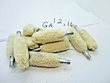 12/16 gauge swab/mop, new ten (10), Big End