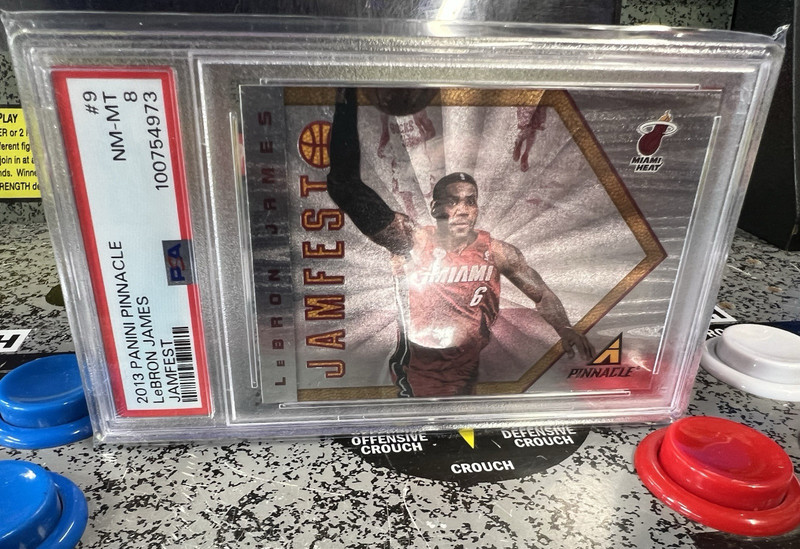 2013 Panini Pinnacle Jamfest LeBron James #9 PSA 8 NM-MT Miami Heat HOF GOAT