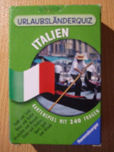 Urlaubsländerquiz Italien Ravensburger Kartenspiel mit 240 Fragen neuwertig - Bild 1 von 7