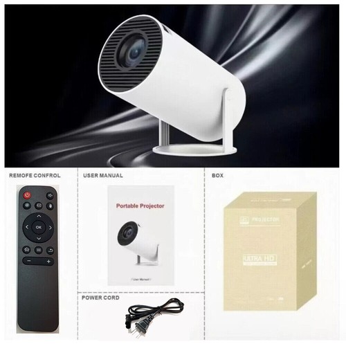 New HY300 Mini Projector WiFi6 Bluetooth Android Cinema Portable Home Theaters - Picture 18 of 19