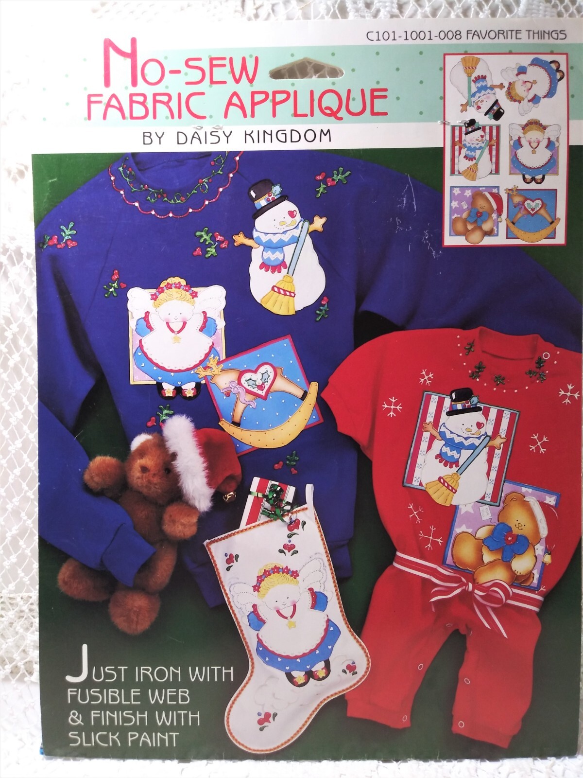 Vintage Daisy Kingdom NoSew Christmas Fabric Applique Sold