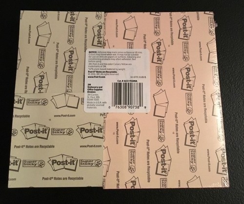 Post-it; Super Haftnotizen, verschiedene Größen, Miami Kollektion - 3" x 3", 4" x 6" - Bild 4 von 9