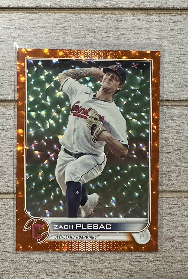 2022 Topps Series 2 Zach Plesac Orange Foil 038/299 | eBay
