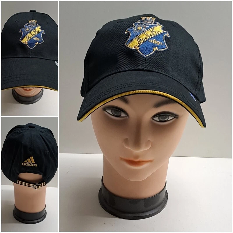 adidas AIK 08 C Cap Schweden Schirmmütze Hut Hat Golf Tennis Fußball Schwarz E